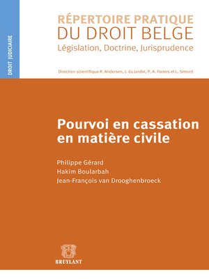 cover image of Pourvoi en cassation en matière civile